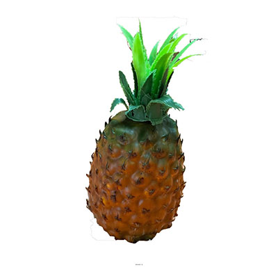 Ananas fruit artificiel H29cm et D13cm Magnifique feuillage plastique