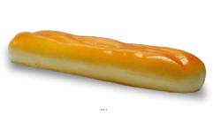 Demi baguette de pain artificiel en mousse PU L 270x55 mm