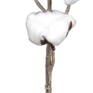 Branche de coton artificielle H 60 cm 6 tetes