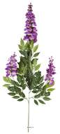 Branche de Glycine artificielle Mauve H 85 cm 81 feuilles 3 fleurs