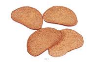 Tranches de pain complet artificiel x4 en Plastique souffl L 90x40 mm