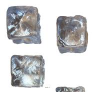 Glaçons artificiel en cube en lot de 12 Plastique soufflé D 30x30 mm