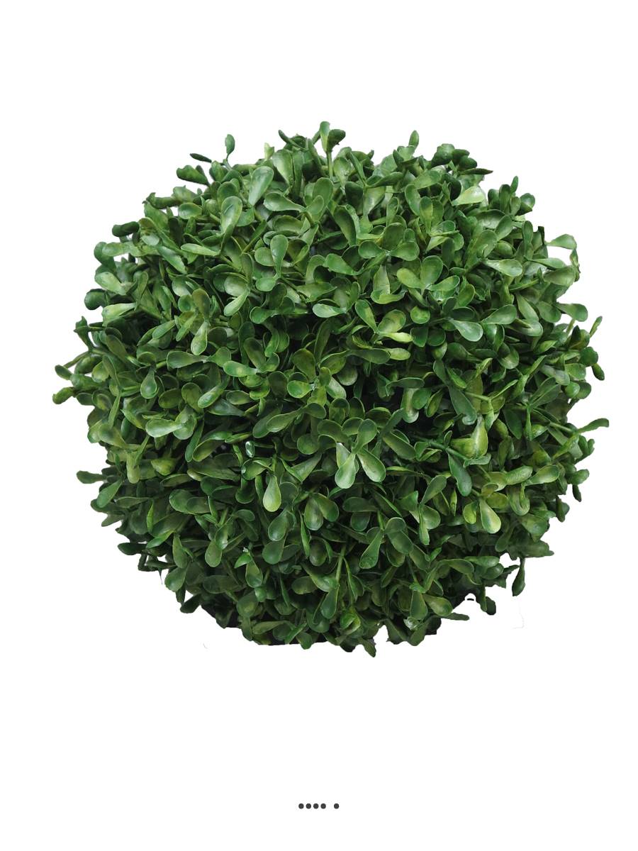 Boule De Buis Artificielle 38 Cm - Plastique Résistant UV, Topiaire Fausse Plante, Décoration Extérieure Sans Entretien - 5