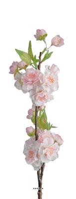 Branche Cerisier Prunus du Japon factice H50cm 28fleurs 2 ramures Rose