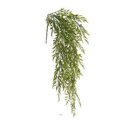 Chute de feuillage de bambou artificiel L 79cm vert