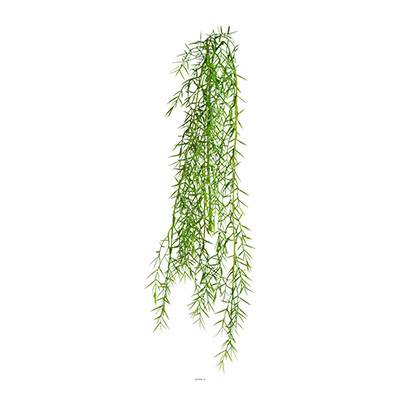 Chute d'asparagus artificiel L 100 cm D 17 cm 3 ramures