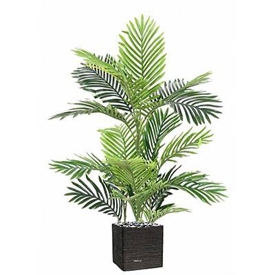 Palmier areca artificiel en pot H 85 cm D 70 cm