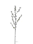 Fleurs de pêcher artificielles longue branche pour déco L 125 cm Blanc 