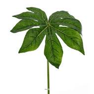 Feuille de Fatsia artificielle H 86 cm Diamètre 36 cm superbe imitation Vert