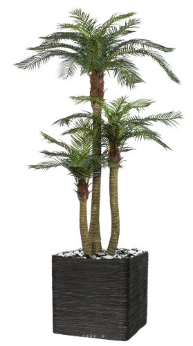 Palmier Areca artificiel H 250 cm 33 feuilles en pot