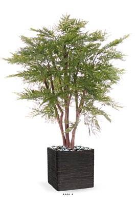 Mimosa d'hiver artificiel en pot, anti-UV, H 110 cm