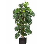 Monstera artificiel sur pied, en pot, H 160 cm