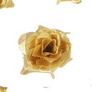 têtes de rose Artificielle X 24 Or D 5 cm pour Boule de rose