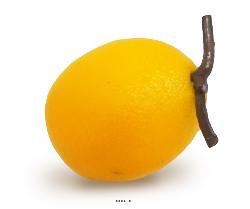 Citron jaune artificiel L 8 cm D 5,50 cm