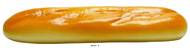 Demi baguette de pain artificiel en mousse PU L 270x55 mm