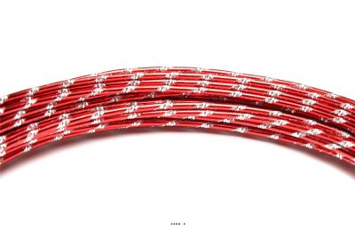 Fil aluminium diamant Rouge souple D 2 mm L 10 metrès décoration