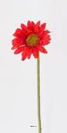 Gerbera artificiel H 48 cm D 8 cm superbe Rouge