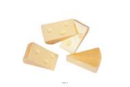 Emmental artificiel petit morceau X 4 en Plastique soufflé L 90x60 mm