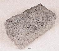 Pierre artificielle type grand pave en Plastique souffl L 400x140 mm