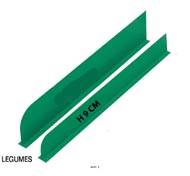 Sparateur altuglass uni trs rsistant L75cm H9cm Vert pour lgumes