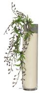 Branchage piquet fleuri artificiel H 69 cm très dense Mauve violet