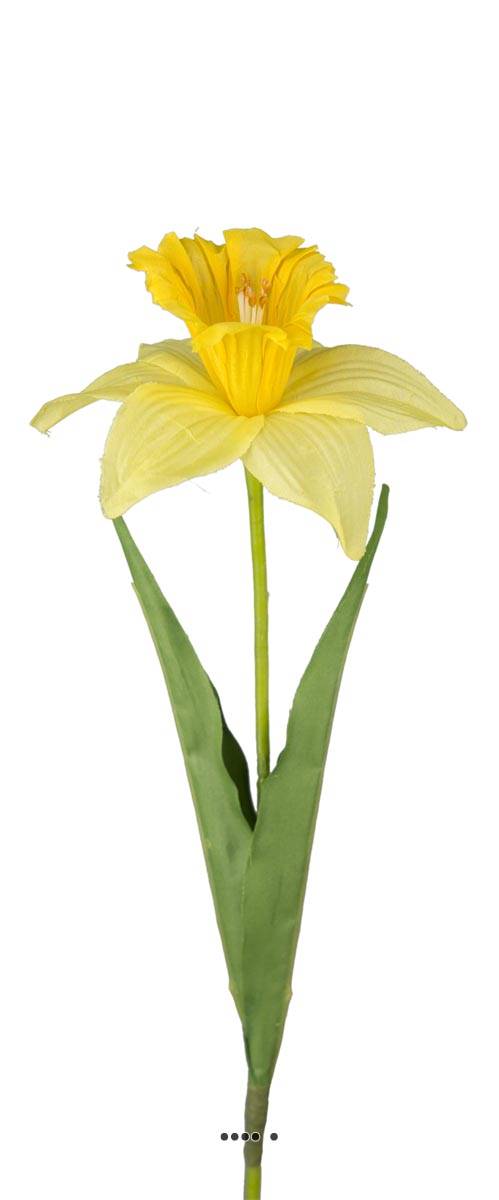 Jonquille Artificielle Fleur Des Champs En Tissu H 60 Cm D 13 Cm Du Site Artificielles Com