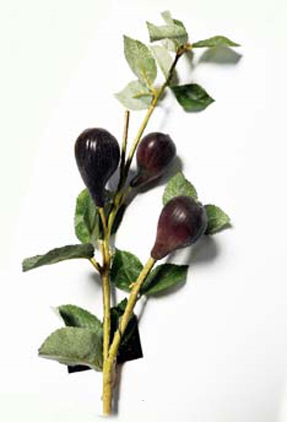 Branche de Figuier artificiel avec 3 grosses figues factice H 60 cm tres realiste