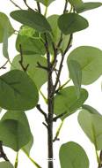Branche d'eucalyptus artificielle Vert  L 27 cm H 92 cm avec feuille en tissu