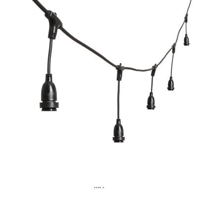 Guirlande Stalactite L 500 cm H 45-70 cm 8 portes ampoule douille E27 