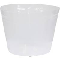 Liner pour plantation facile silicone  21 cm H 16 cm Int. rond transparent