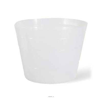 Liner de plantation facile silicone Ø50cm H38cm Int. rond transparent