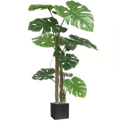 Philodendron artficiel 10 grandes feuilles en pot H 160 cm