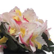 Bac carré fleurs artificielles Orchidée Rose-crème pour la Toussaint