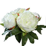 Bouquet de superbes Pivoines crème artificielles Hauteur 20 cm Top