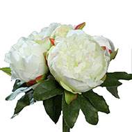 Bouquet de superbes Pivoines crme artificielles Hauteur 20 cm Top