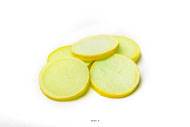 Tranches de Citron jaune artificiel X 6 en Plastique soufflé H 80x60 mm