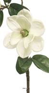 Magnolia du Japon artificiel en tige, H 51 cm Crème - BEST