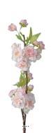 Branche Cerisier Prunus du Japon factice H50cm 28fleurs 2 ramures Rose