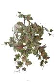 Chute de vigne artificielle 9 ramures  H 45 cm vert-rose