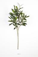 Branche d'olivier artificielle, 4 ramures, H 50 cm 