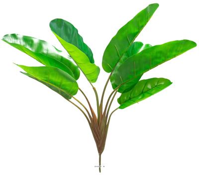 Piquet de 8 feuilles de bananiers artificiel H 55 cm