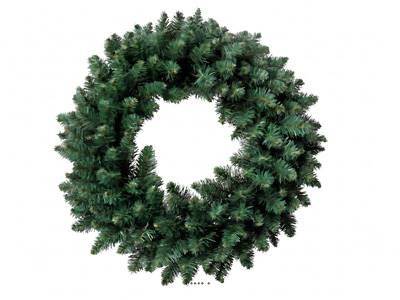 Couronne de Sapin de Noël Artificiel D 75cm NF S54-200 et EN71-2 – Qualité Pro pour ERP 
