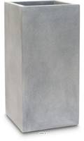 Bac polystone 35 cm x 35 cm H 70 cm Ext. carr haut gris ciment
