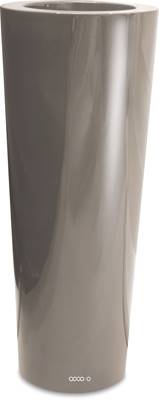 Bac fibres de verre gelcoat Ø 48 cm H 91 cm Ext. colonne gris clair