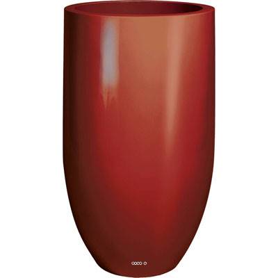 Bac fibres de verre robuste et revêtement gelcoat qualité marine Ø 35 cm H 125 cm Ext. cigare rouge rubis