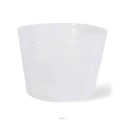 Liner de plantation facile silicone Ø55cm H40cm Int. rond transparent