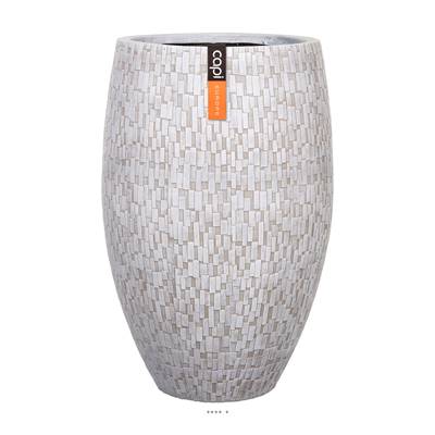 Bac Stone en pures fibres et magnesium Hany Ext. bullet 39x60 cm sable