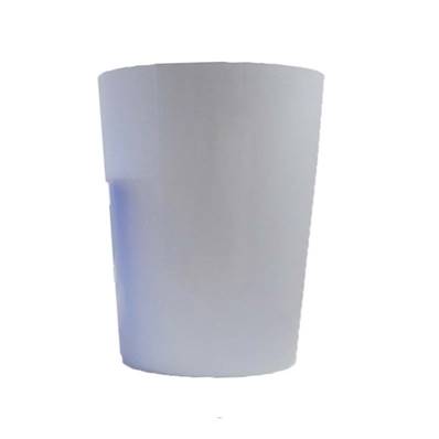 Vase en plastique recyclable int. et ext. H23cm Blanc neige