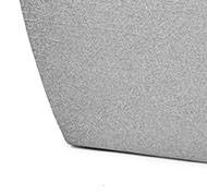 Jardinière rectangle granite en plastique moderne L60xl40xH40cm Gris clair