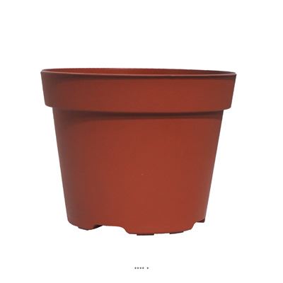 Pot conteneur Plastique Godet de plantation 12 cm Marron